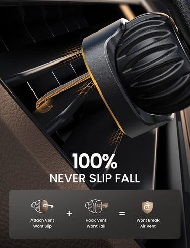 LISEN Cell Phone Car Mount for iPhone [Enjoy Never Blocking], Universal Car Phone Holder Vent Phone Mount for Car [2 Hook Kit] Hands Free Phone Car Mount Fits iPhone 16 15 Pro Max Plus Samsung in Saudi Arabia