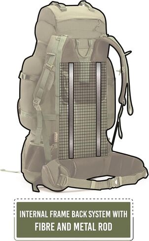 Tripole Colonel Pro Metal Frame Rucksack Front Opening Detachable Bag Rain Cover 3 Year in Saudi Arabia