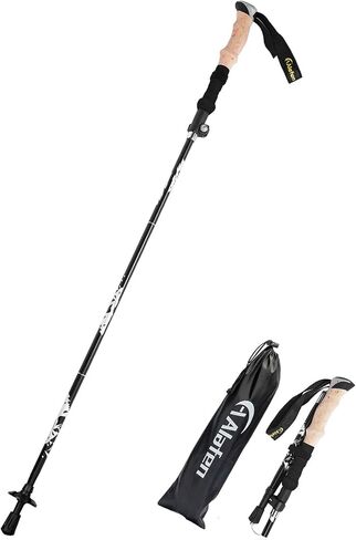 Walking Stick - Collapsible Trekking Pole for Men and Women,7075 Aluminum Hiking Stick for Seniors in Kuwait