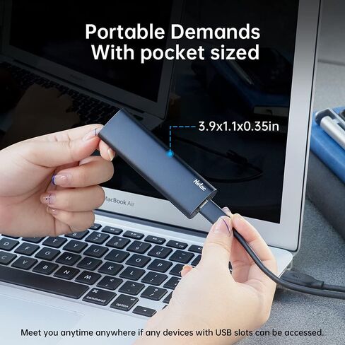 Netac 2TB Portable SSD USB 3.2 Gen 2 (10 Gbps, Type-C) External Solid State Drive Backup Slim Portable Drive for File Storage/Business Travel Essential, Rapid Read & Write Low Noise, Zslim in Saudi Arabia