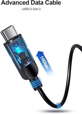 Netac 2TB Portable SSD USB 3.2 Gen 2 (10 Gbps, Type-C) External Solid State Drive Backup Slim Portable Drive for File Storage/Business Travel Essential, Rapid Read & Write Low Noise, Zslim in Kuwait