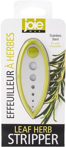 أداة تعرية الأعشاب من جوي ليف، مصنوعة من الفولاذ المقاوم للصدأ والبلاستيك الخالي من مادة BPA، مقاس 4 بوصات × 1.5 بوصة × 0.25 بوصة in Kuwait