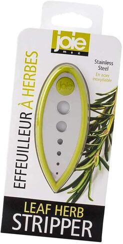 أداة تعرية الأعشاب من جوي ليف، مصنوعة من الفولاذ المقاوم للصدأ والبلاستيك الخالي من مادة BPA، مقاس 4 بوصات × 1.5 بوصة × 0.25 بوصة in Kuwait