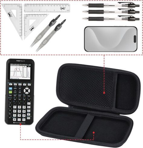 Lebakort Hard Case Compatible with Texas Instruments TI-84 Plus CE/TI-84 Plus/TI-84 Evo/TI-Nspire CX II CAS/TI-Nspire CX II/TI-83 Plus/TI-89/TI-85/TI-86 Color Graphing Calculator (Iris Purple Case) in Saudi Arabia