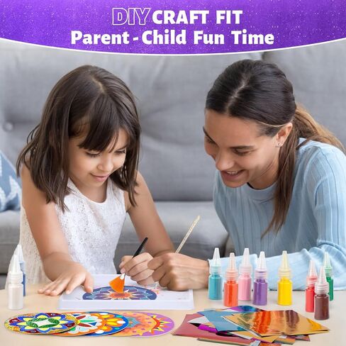 Sand Art Kits for Kids, Princess & Castle Painting Sand Kits for Girls, 14 Colored Sands kit - DIY Crafts Set for Girls and Boys Ages 4-8, Art Projects and Ideal Gifts for 8-12 in Saudi Arabia