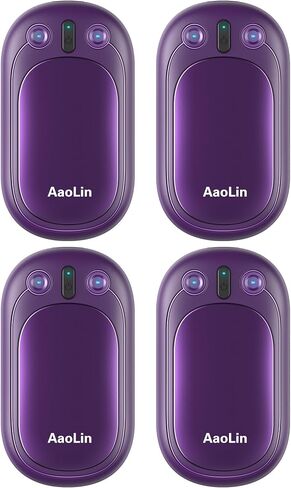 AI Hand Warmers Rechargeable, AaoLin 2 Pack Electric Hand Warmers Reusable, 12Hrs Long Heating, Portable Pocket Handwarmer Great Gift for Outdoors, Camping, Golf, Hunting Gear in Saudi Arabia