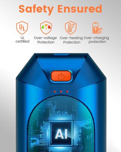 2 Pack AI Hand Warmer Rechargeable, Portable Electric Hand Warmers Reusable, USB Handwarmers, Outdoor/Indoor/Work/Studying/Camping/Hunting/Golf/Pain Relief/Game/Warm Gifts for Men Women Kids in Saudi Arabia