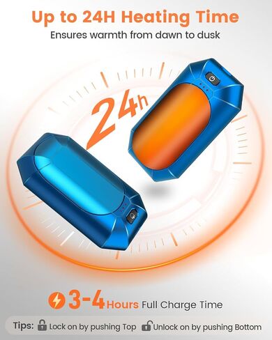 2 Pack AI Hand Warmer Rechargeable, Portable Electric Hand Warmers Reusable, USB Handwarmers, Outdoor/Indoor/Work/Studying/Camping/Hunting/Golf/Pain Relief/Game/Warm Gifts for Men Women Kids in Saudi Arabia