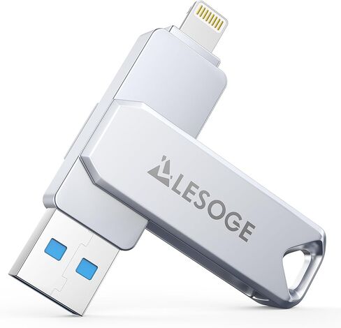 MFi Certified 128GB Flash Drive for iPhone Photo Stick USB Memory Stick Thumb Drives, High Speed USB Stick External Storage for iPhone/iPad/Android/PC in Kuwait