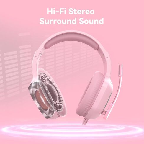 A36 Gaming Headset with Microphone for Pc, Xbox One Series X/s, Ps4, Ps5, Switch, Stereo Wired Noise Cancelling Over-Ear Headphones with Mic for Computer, Laptop, Mac, Nintendo, Gamer (Blue) in Saudi Arabia