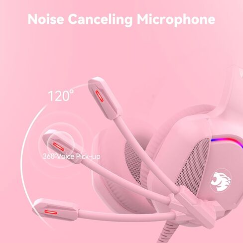 A36 Gaming Headset with Microphone for Pc, Xbox One Series X/s, Ps4, Ps5, Switch, Stereo Wired Noise Cancelling Over-Ear Headphones with Mic for Computer, Laptop, Mac, Nintendo, Gamer (Blue) in Saudi Arabia