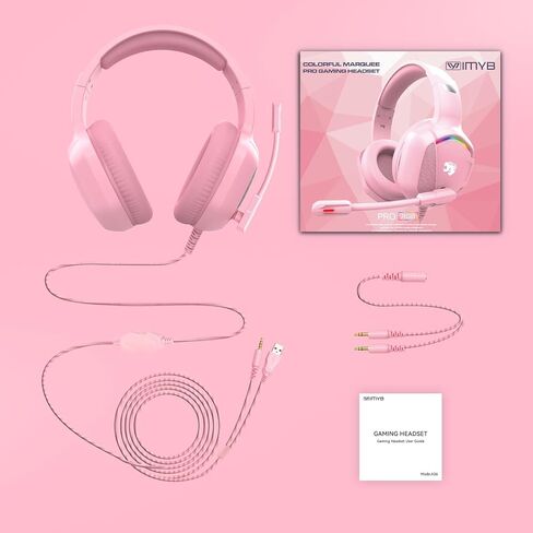 A36 Gaming Headset with Microphone for Pc, Xbox One Series X/s, Ps4, Ps5, Switch, Stereo Wired Noise Cancelling Over-Ear Headphones with Mic for Computer, Laptop, Mac, Nintendo, Gamer (Blue) in Saudi Arabia