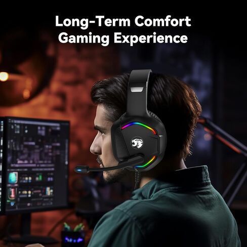 A36 Gaming Headset with Microphone for Pc, Xbox One Series X/s, Ps4, Ps5, Switch, Stereo Wired Noise Cancelling Over-Ear Headphones with Mic for Computer, Laptop, Mac, Nintendo, Gamer (Blue) in Saudi Arabia