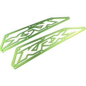 Kawasaki KRX 1000 Frog Skin Air intake Covers Made in Aluminum Anodized Green NEW