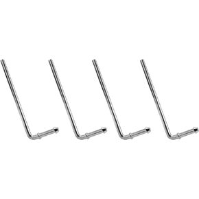 90° Bend Universal Exhaust Hanger Rods Fit for Wide Range of Exhaust Pipes 8 Inch Weld Bracket Kit- 4 Pack