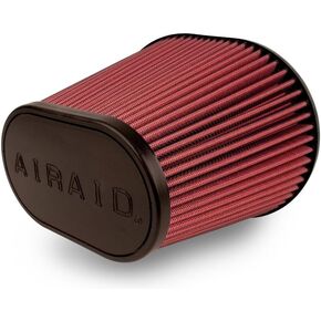 Airaid 723-472 Universal Clamp-On Air Filter: Oval Tapered; 6 Inch (152 mm) Flange ID; 9 Inch (229 mm) Height; 10.75 x 7.75 Inch (273 mm x 197 mm) Base; 7.25 x 4.75 Inch (184 mm x121 mm) Top