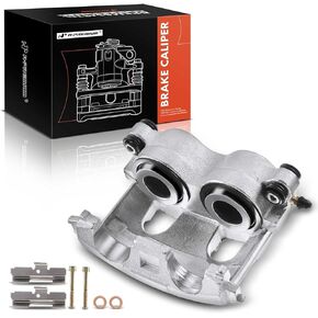 A-Premium Disc Brake Caliper Assembly Without Bracket Compatible with Select Ford Models, E-150, E-250, E-350 E-450 Super Duty, E350 Econoline Club Wagon, 1997-2007 - Front Left Driver Side