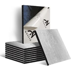 236mil 6sqft Car Sound Deadening Mat-Closed Cell Foam and Glass Fiber Auto Sound Deadener & Heat Insulation Material-Heat Shield Automotive for Hood Engine Roof Door and Trunk Dampening