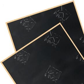 NVX Stealth Black SDBSK2 90 mil Thick 1.38 sqft. Car Sound Damping Mat, Butyl Automotive Sound Deadener, Audio Noise Vibration Insulation, and Dampening (Two 10" x 10" Pieces) - Speaker Kit