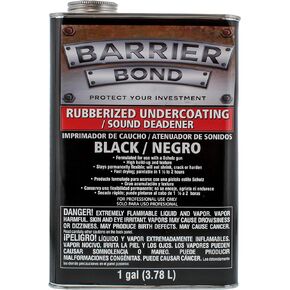 Custom Shop Barrier Bond Black Rubberized Undercoating Sound Deadener - Gallon