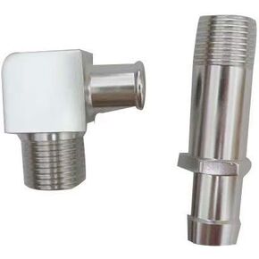 HEATER HOSE FITTING 3/4" WATER PUMP 5/8" 90 deg.INTAKE ALUM For CHEVY #4530/9514X