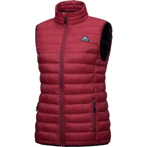 Mapamyumco Women's Winter Lightweight Puffer Vest Packable Sleeveless Jackets Recycled Insulation