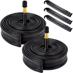 2 Pcs 700C Bike Tubes 700 x 28/32C AV48mm Schrader Valve Compatible with 700 x 28C 700x29C 700 x 30C 700x31C 700 x 32C Bike Bicycle Tire Tubes