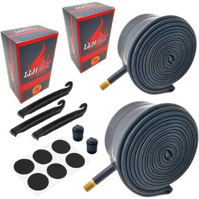26 X 2.125 Bicycle Tube 26 X 2.125/1.95/1.75-2 Pack with W/Bike Tire Levers & Repair Patches. The LLH2K Bicycle Tube 26 X 2.125 Thorn Proof Made Just for Mountain and Hybrid Bikes!
