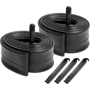 2-Pcs 24" Bike Tubes 24x1.75/1.95/2.125 AV32mm Schrader Valve 24" Bicycle Tubes Compatible with 24x1.75 24x1.90 24x1.95 24x2.0 24x2.10 24x2.125 Mountain Bike Tire Tubes