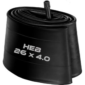 HEB - Heavy Duty Bike Tube for Ebike Tires - Puncture Resistant Inner Tube for 20x4 / 26x4 Bike Tire, Fat Tire Tube, MTB, 20 inch x 4.0 inch and 26 inch x 4.0 inch Bike Tubes