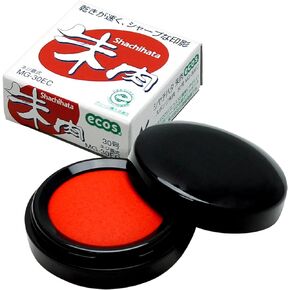 Shachihata OG-20 Red Oil Refill Ink, 0.7 fl oz (20 ml)