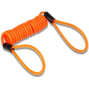 Motorcycle Reminder Cable, 1.2m Reminder Coil Cable Multipurpose Security Reminder Cable Tool for Scooter Motorcycle Bike Brake Disc