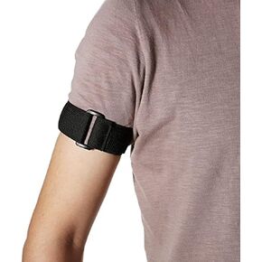 Universal Elastic Adjustable Sport Armband Strap for All Models of iPod with Silicone or MP3 or Leather Case and Multifunctional Outdoor Arm Bag with Armband Slots (1-Pack, Black)