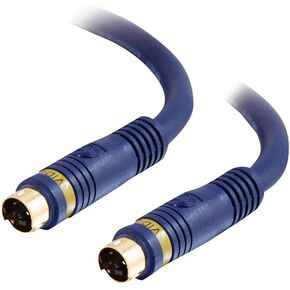 C2G 29159 Velocity S-Video Cable, Blue (12 Feet, 3.65 Meters)