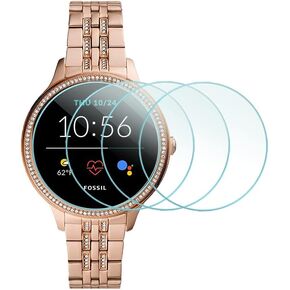 4-Pack for NEW Fossil Women's Gen 5E 42mm Screen Protector, 2.5D 9H Hardness Tempered Glass Screen Protector for Fossil Women's Gen 5E Smartwatch