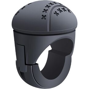 KRT New Generation Silicone Steering Wheel Knob, Anti-Slip Boat Steering Wheel Knob, Universal for Cars, Trucks, Boat, Tractors(Black)