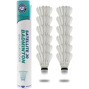 FLEX PRO Badminton Shuttlecocks 12pcs/Tube Duck Feathers 77speed