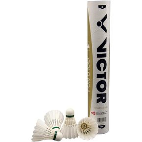 Victor Gold No.1 Badminton Shuttlecock Birdy 12-Pack