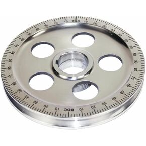 EMPI 00-9114-0 Polished Stock Size Aluminum Pulley w/Holes, Black Numbers