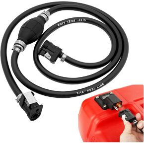 smseace 5/16"(8mm) Outboard Fuel Line Primer Bulb Assembly kit for Marine Boat Fuel Tank 6.88Ft Hand Fuel line Assembly for Marine，Boat Fuel Tank