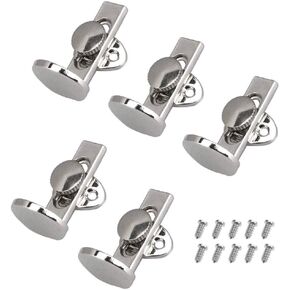 Jiayouy 5Pcs Silver Clarinet Metal Thumb Finger Rest with Screws Fit for Clarinet Oboe Woodwind Instrument