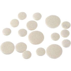 Gadpiparty 17pcs Clarinet Accessories Bb Clarinet Pads Woodwind Instrument Pads Clarinet Replacement Pads Clarinet Cork Clarinet Thumb Rest Bulk Pack Grease Patch White