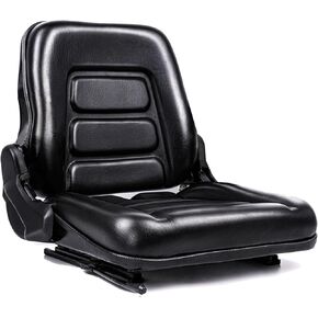 SEATIN Universal Forklift Seat,Tractor Seat,with Micro Switch,for Tractor,Mower,Skid Loader,Telehandler,Backhoe,Excavator Dozer