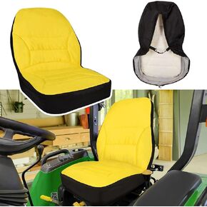 yourour LP95233 Large Seat Cover Compact Utility Tractor Cushioned Seat Up to 18" High Fits for John Deere Compact Utility Tractor - Oxford 300D Fabric, Waterproof
