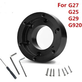 For Logitech G29 G920 G923 13 Inch Steering Wheel Adapter Plate 70mm Pcd Racing Car Game Modification (Black)