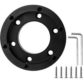 gohantee 70mm Steering Wheel Adapter Plate, Compatible with Logitech G29 G920 G923, Upgrade Racing Car Game Wheel Adapter, Aftermarket Steering Wheel, 13 14 inch Steering Wheel (Black)
