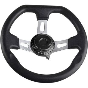 Off-Road Kart Steering Wheel 270mm 3 Spokes Vehicle PU Foam Interior Steering Wheel For Go Kart