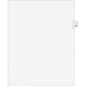 Avery Legal Dividers, Premium Individual Tab Titles, Letter Size, Side Tabs, 32, Pack of 25 (01032)