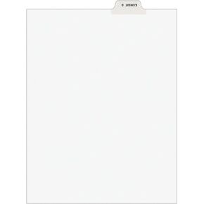 Avery 11941 Avery-Style Preprinted Legal Bottom Tab Divider, Exhibit B, Letter, White (Pack of 25)