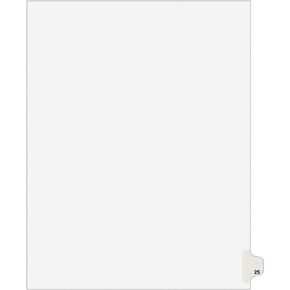 Avery Legal Dividers, Premium Individual Tab Titles, Letter Size, Side Tabs, 25, Pack of 25 (01025)